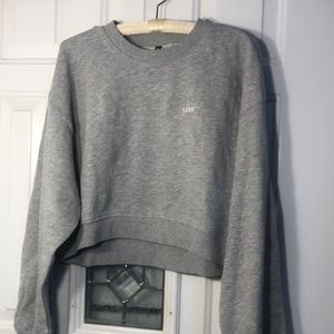 H&M Divided: girls medium/crop top sweatshirt / grey